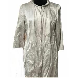 Chico’s Pearlized Evening Coat, Ecru, cocktails, party Events Minimalist 12/14